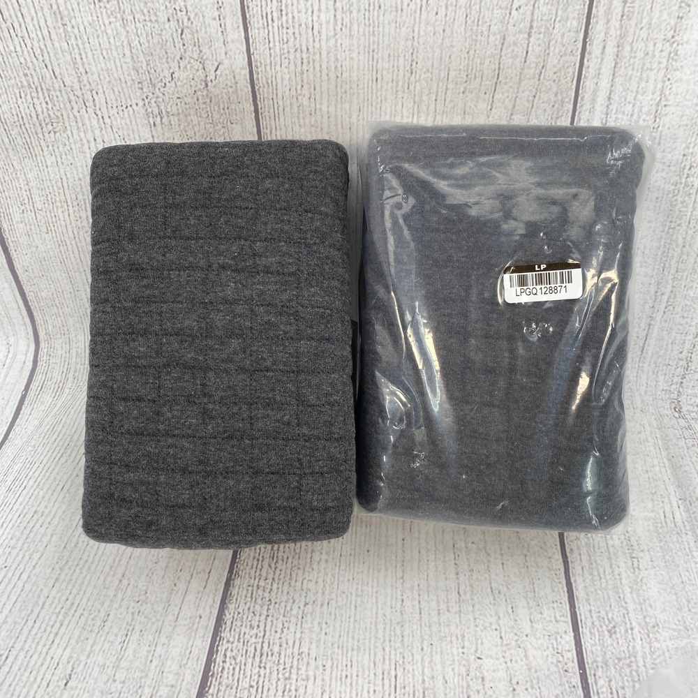 Threshold Quilted Standard Sham (Set of 2) Charcoal Gray Jersey Cotton Soft